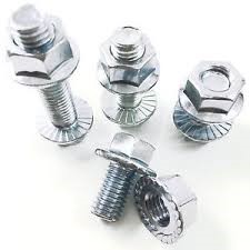 Bolts With Self-locking Nuts Stock Image Image Of Industry, Head