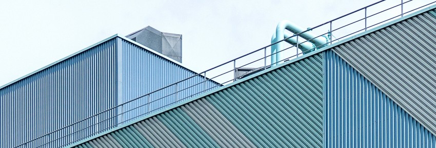 An industrial rooftop